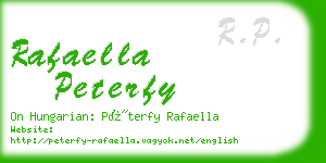 rafaella peterfy business card